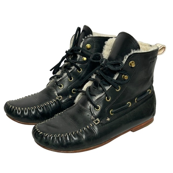 Rag & Bone Sherling Lined Moccasin Style Moc Boots - Picture 4 of 16
